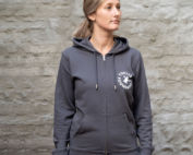 Turtle-Foundation-Hoodie in Anthrazit mit hellem Druck