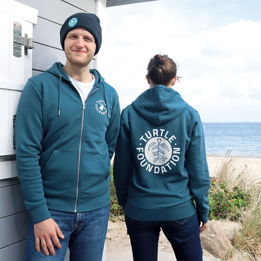 Turtle-Foundation-Hoodie in Petrol