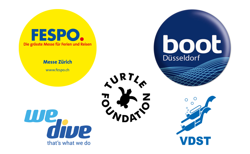 Logos FESPO, Boot, WeDive, VDST