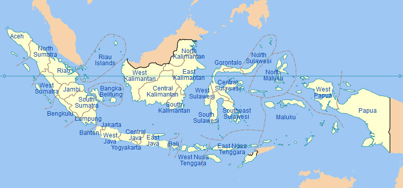 Karte von Indonesien (Quelle: Wikipedia)