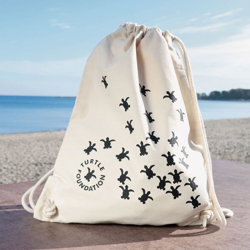 Cotton gym bag Turtle Foundation